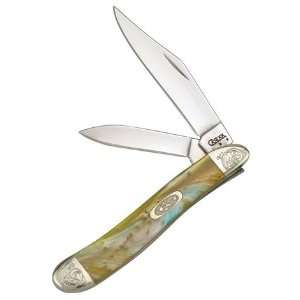  CASE XX Pocket Knife PEANUT Abalone Corelon with Engraved 