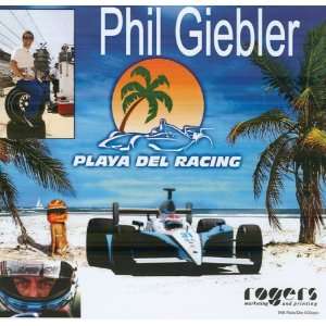   Giebler Playa Del Racing Indy 500 blankback postcard 