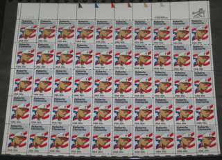 US #2097 20¢ Roberto Clemente, Complete sheet of 50, og, NH, VF 