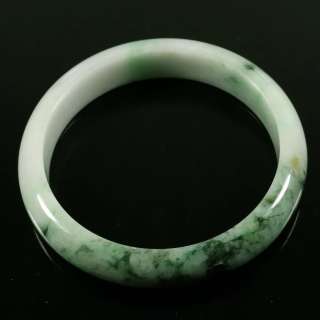 57mm Round Green Bangle Bracelet 100% Untreated Chinese Grade A 