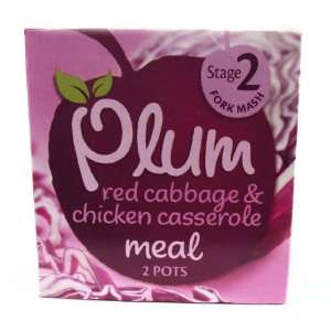 Plum Baby 7 Month Red Cabbage, Apple & Chicken 200g  