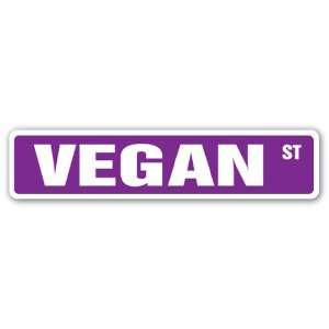  VEGAN Street Sign vegetables veganism vegetarian gift 