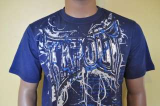 NWT TAPOUT MMA UFC THUNDERSTORM T SHIRT BLUE ON SALE  