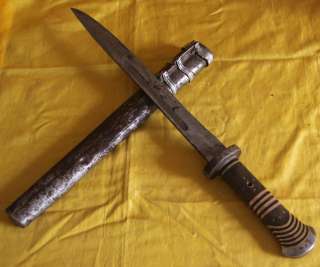 Name Wonderful Real Old Antique Tibetan Folk Knife Sword  High 
