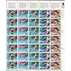 Winter Olympics 1992 Collectible Stamp Sheet