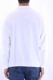   White Mock Turtleneck Diamond Stitch Open Collar Pullover 2669  