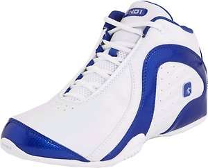   Mens White Royal Blue Mid Basketball Comfort Sneaker D108M WWM  