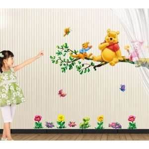 Winnie the Pooh Stick Wall Art Sticker Decal (Sitting Branch) Easy 