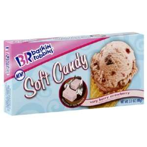 Baskin Robbins Soft Candy   very berry strawberry 3.1oz box  