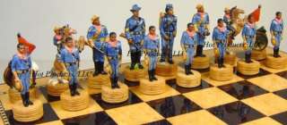 INDIANS vs BUFFALO SOLDIERS set of chess men NEW  