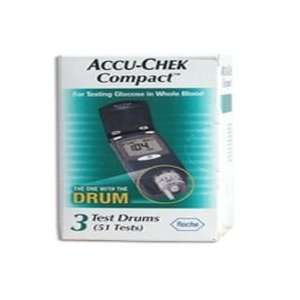  Accu Chek Compact   102 Test Strips: Health & Personal 