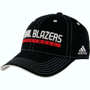adidas Portland Trail Blazers Black Official Team Pro Hat:  