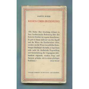  Reden ?ber Erziehung: Martin Buber: Books