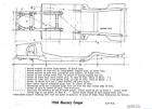 1968 Mercury Cougar NOS Frame Dimensions Alignment Spec