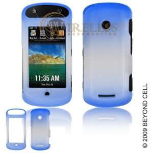 Two Tone Ice White and Dark Blue Snap On Cover Hard Case Cell Phone 