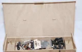 Used Aurora Model Motoring Pit Kit Carrying Case & junk yard lot. The 