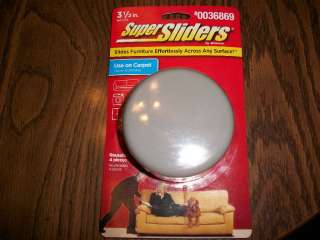 Super Sliders 3 1/2 By Waxman 4 Count Furniture mover as seen on TV 