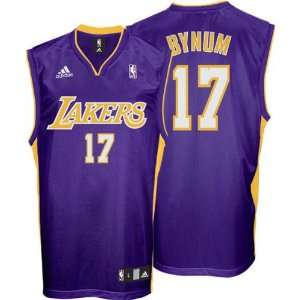 Andrew Bynum Youth Jersey: adidas Purple Replica #17 Los Angeles 