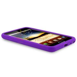 Silicone Case Cover for Samsung Galaxy Note GT N7000 + LCD, Purple 