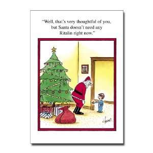   of 12 Scandalous Cartoon Christmas Cards & Envelopes