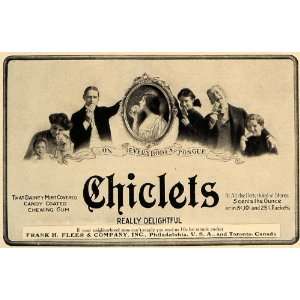   Vintage Chiclets Cadbury Adams   Original Print Ad