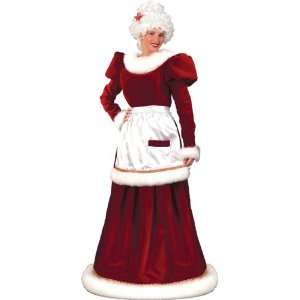  MRS Santa Claus Velvet Dress Santa Suit Costume Size Small 