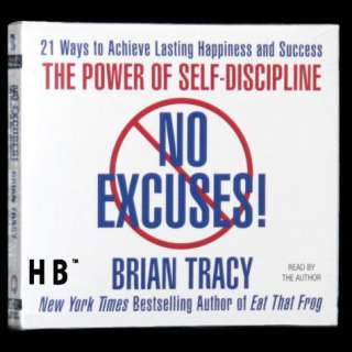 No Excuses BRIAN TRACY Self Discipline Success 7 CDs Goals Success 