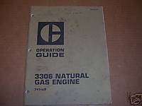 b98) Caterpillar Operator Manual 3306 Natural GasEngine  