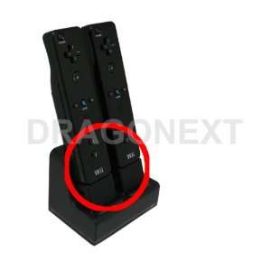  Black Motion Plus Charger For Wii (Includes 2 Pcs 2800Mah 