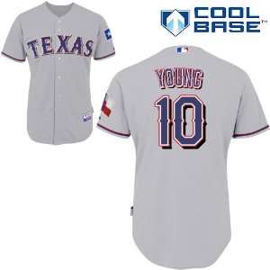Michael Young Texas Rangers Authentic Road Cool Base Jersey By 