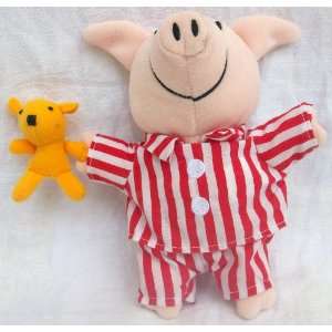  Piggy Wiggy and Teddy, Goodnight Piggy Wiggy 6 Plush Doll 