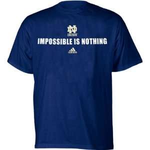 Notre Dame Fighting Irish T Shirt adidas Impossible is Nothing T 