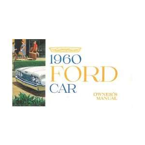 1960 FORD Car Full Line Owners Manual User Guide 