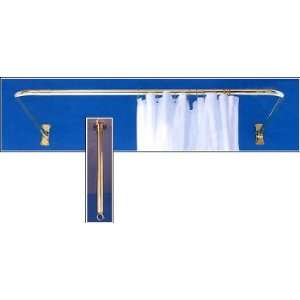   Rod Set w/ Ceiling Brace   Polished Brass w/clearcoat