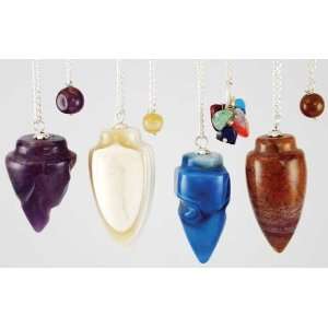  Assorted Gemstone Pendulums Wicca Wiccan Metaphysical 