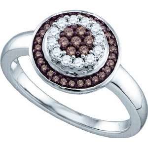  Admirable Flower Ring Delicately Crafted in 10K White Gold 