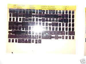 Caterpillar Parts Manual D4 Dozer 39A Microfiche  