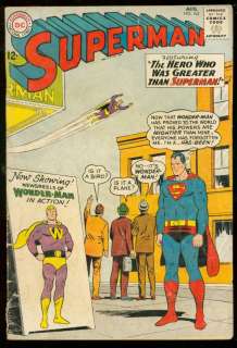 SUPERMAN #163 1963 DC COMICS WONDER MAN!!! SUPER HERO  