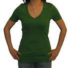 CREW JCREW T SHIRT TEE WOMEN V NECK GREEN XS NWT