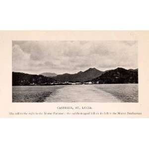  1925 Print Castries St Lucia Morne Fortune Landscape 