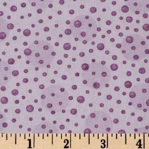  43 Wide Good Vibrations Bubble Dots Lavender Fabric By 