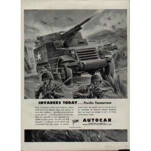  in the sky. .. 1943 Autocar War Bond Ad, A3763A.: Everything Else