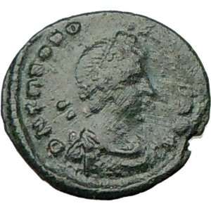  THEODOSIUS I 379AD Rare Authentic Ancient Roman Coin 