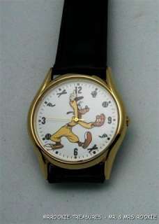   Goofy Playing Baseball Backward   Counter clock Wise Watch  