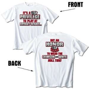   Alabama Crimson Tide Privilege White T shirt