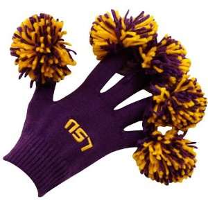  LSU Tigers Purple Spirit Fingerz Gloves: Sports & Outdoors