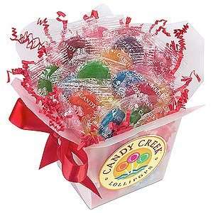 Candy Creek Fruit Lollipops in a Festive Carry Out Gift Box  