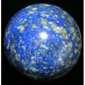 Lapis Ball 08 Royal Blue White Afghan Lazuli Crystal Amazing Golden 