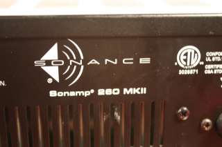 Sonance Sonamp 260 MKII 2 CH Home Theater Stereo Power Amplifier Amp 