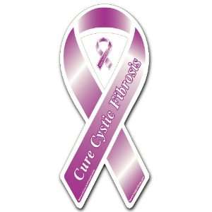  Cure Cystic Fibrosis Purple Ribbon Magnet Health 